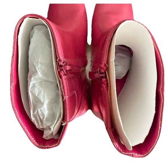 Circus by Sam Edelman Women's Hot Pink Peacock Ozzie Ankle Boot Sz 7.5 Barbie - Picture 4 of 6